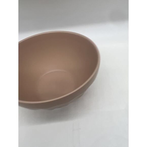 Set of 2 Anthropologie Matte Latte Serving Bowl Pink - Picture 2 of 4